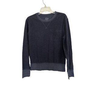 J.Crew Knit Goods Sweatshirt Blue Crewneck Sweater Size Small